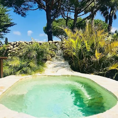 Nyaraló House Near Conil With A Tropical Garden And Pool
