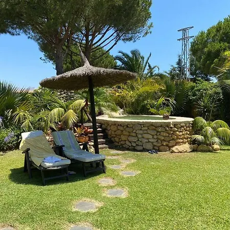 House Near Conil With A Tropical Garden And Pool